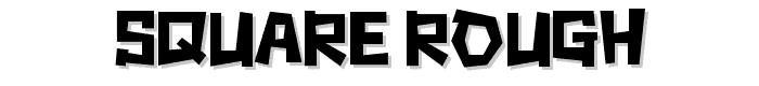 Square rough font